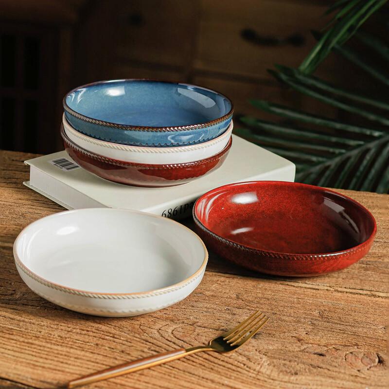 Japanese Wabi-sabi Ceramic Dinner Plate