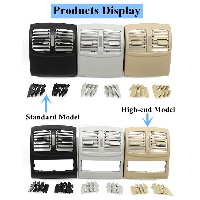 Rear Center Console Air Conditioner Ventilation Grille AC Vent Outlet Frame Cover For Mercedes Benz W212 E Class Sedan