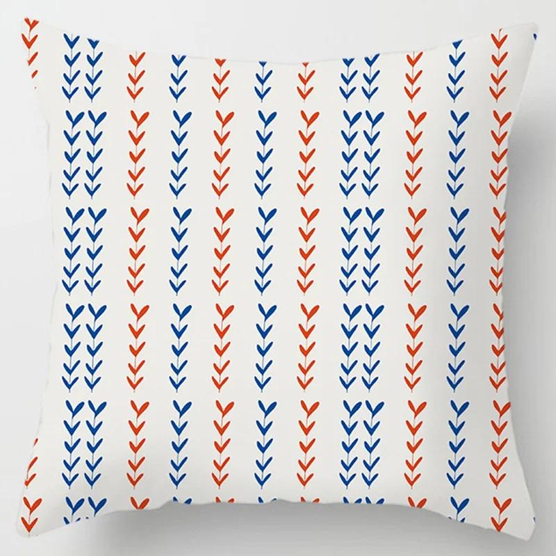 Fashion Classic Square Pillow Vertical Bar, Geometric Pattern. Car, Living Room Sofa, Cushion Cover, Pillow Case