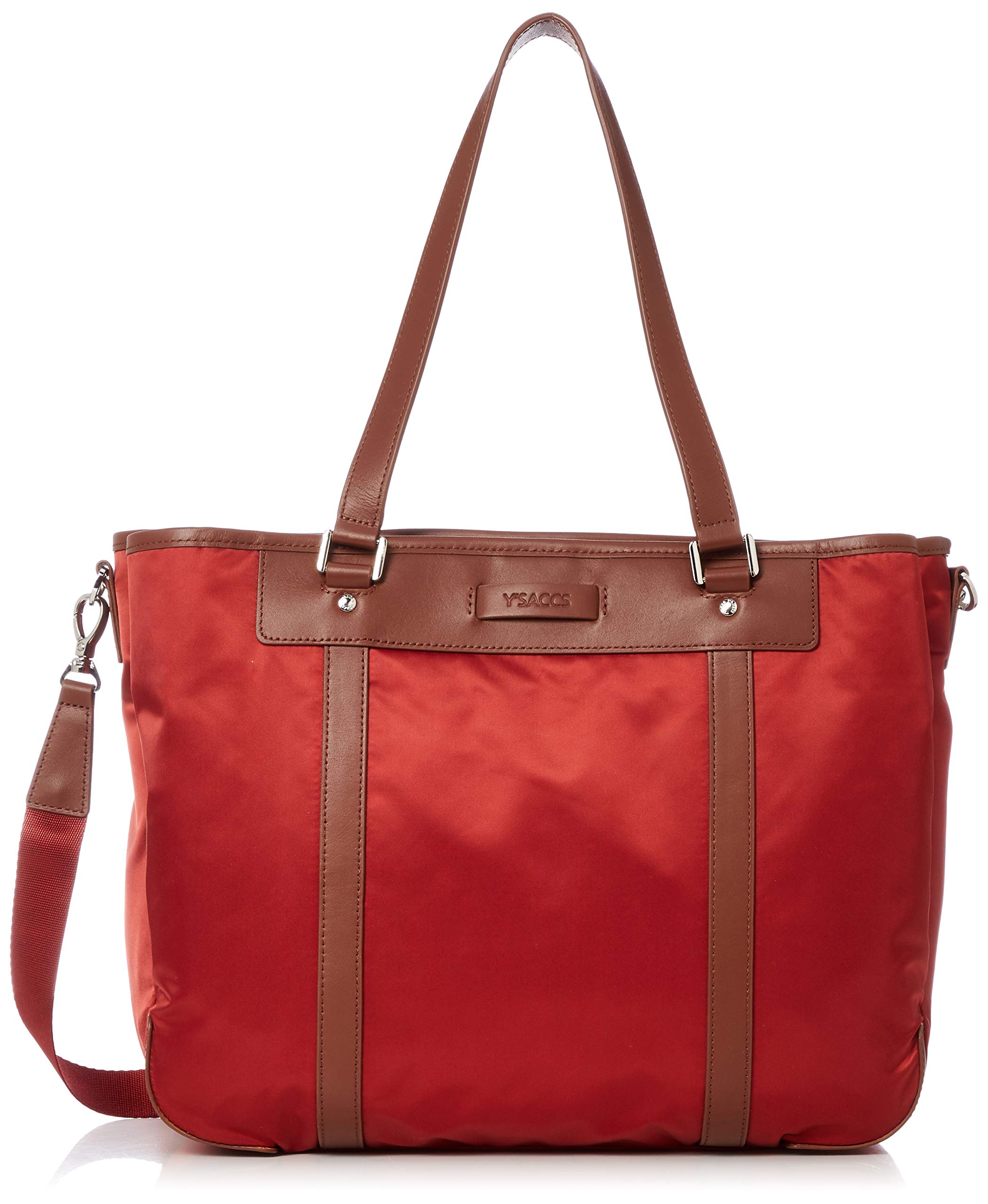 

Нейлон x коровья кожа дорожная средняя кирпично-коричневая [Isaac] сумка-тоут, размер, Y92-01-04,