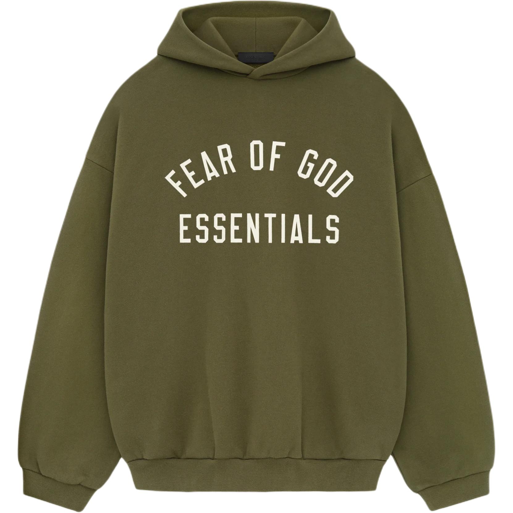 Fear of God Essentials Fleece Hoodie Military Unisex 192BT246255F S