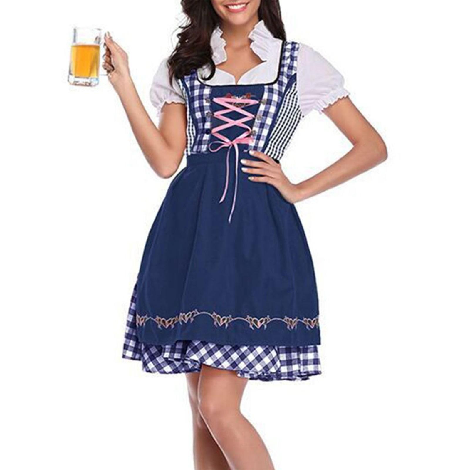 

Женский модный костюм для пивного фестиваля, набор платьев для выступления и вечеринки XXL