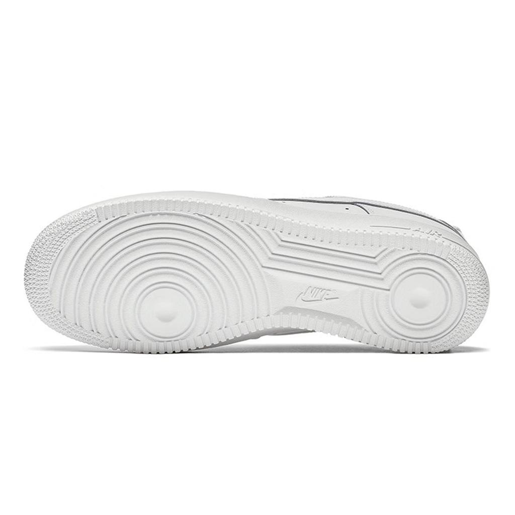 Nike Air Force 1 Leather Abrasion Resistant Breathable Low Top Skateboard Shoes Unisex White Red CW2288-111(Team1895-)