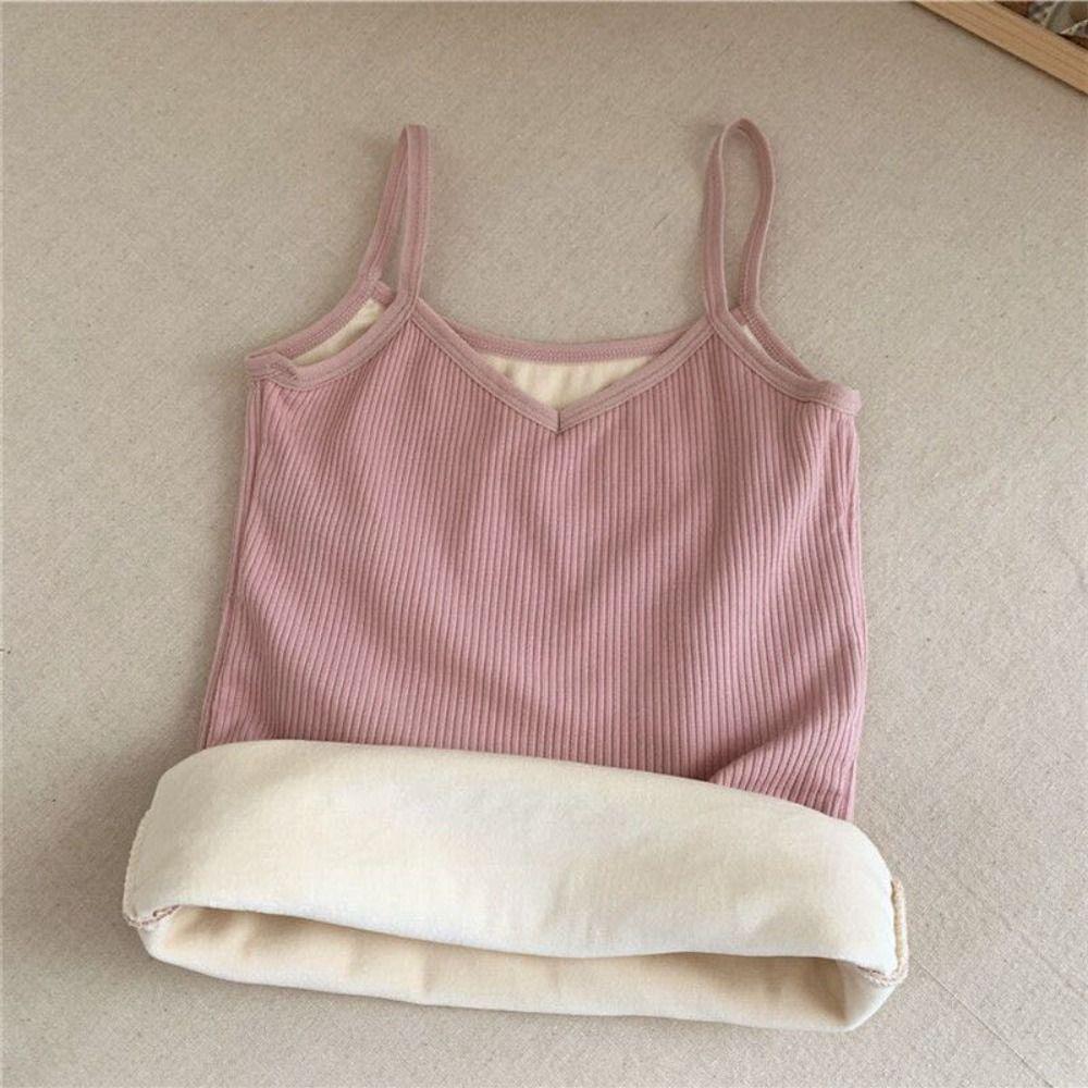 Thicken Women Tanks Slim Warm Undershirt Sexy Thermal Tops Autumn Winter