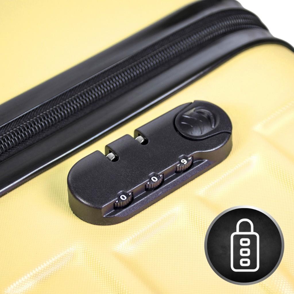 Zestaw walizek 4w1 CONSEÉ żółty