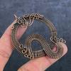 Q Look Gemstone Copper Wire Wrap Jewelry Pendant 2.96"