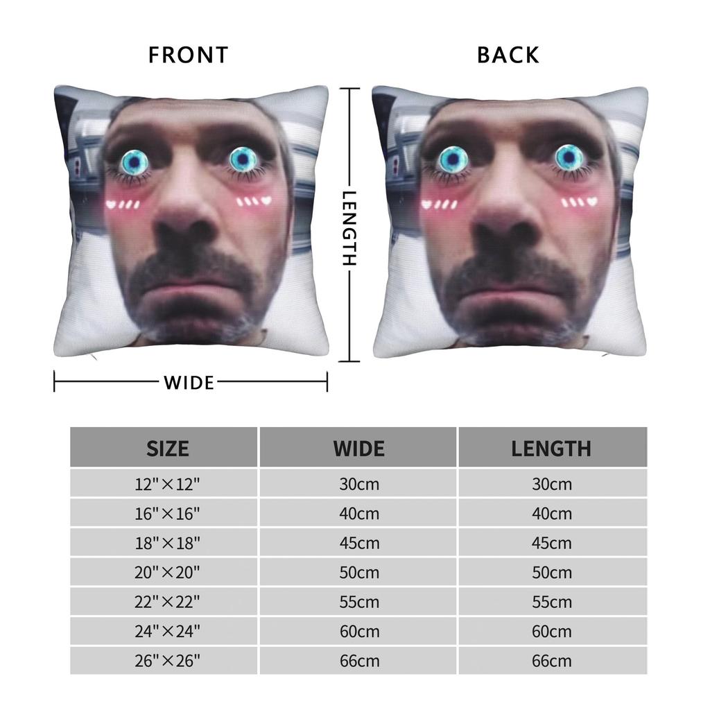 House MD Dr Gregory House Pillow Covers Product Soft Cushion Cover Decorations Throw Pillow Case Cover Home Multiple Sizes