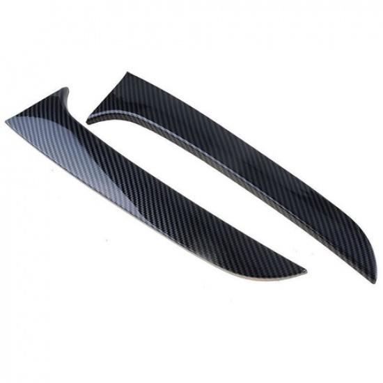 2* Rear Window Side Canard Spoiler Cover Trim For BMW 1-Series F20 F21 2012~2019