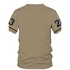 3D Digital 23 Digital Print Sporty Casual Fashionable Soft Comfortable and Lightweight Men's T-shirt for Summer 2025
