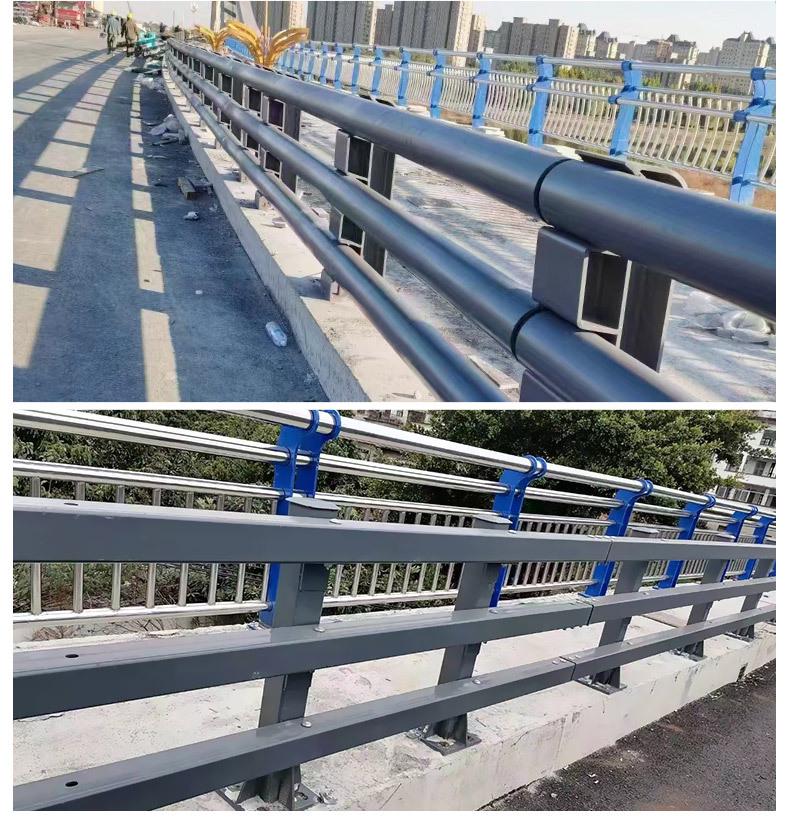 Galvanized Carbon Steel Anti-Collision Railing for Bridges and Riverbanks