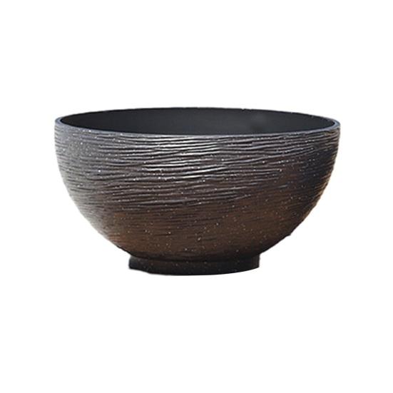 Plant Pot with Drainage, Resin Planter for Indoor Outdoor Plants, Medium Flower Pots for Patio, Balcony Garden Decor