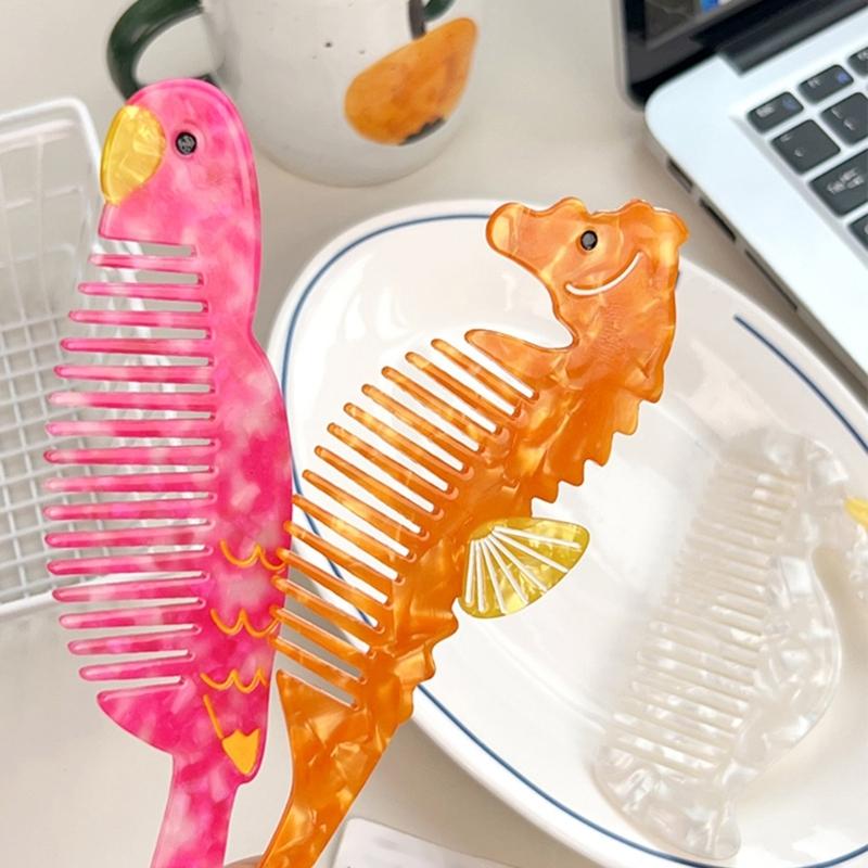 Haarkamm in Zeichentrickfiguren-Form mit glatten Acetat-Zinken für das tägliche Styling, für Männer, Frauen, Kinder