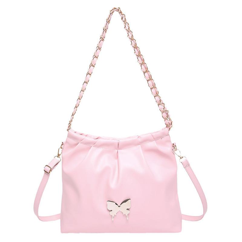 Trendy Street Style Pu Shoulder Bag For Women 2024 Summer With Bow Detail