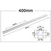 1 Stuks Glijgeleiderail T-Spoor Aluminiumlegering T-Glijder Bevestiging Sleuf Glijdende T-Sleuf Rail 19 Type 19x9.5mm 300-600mm