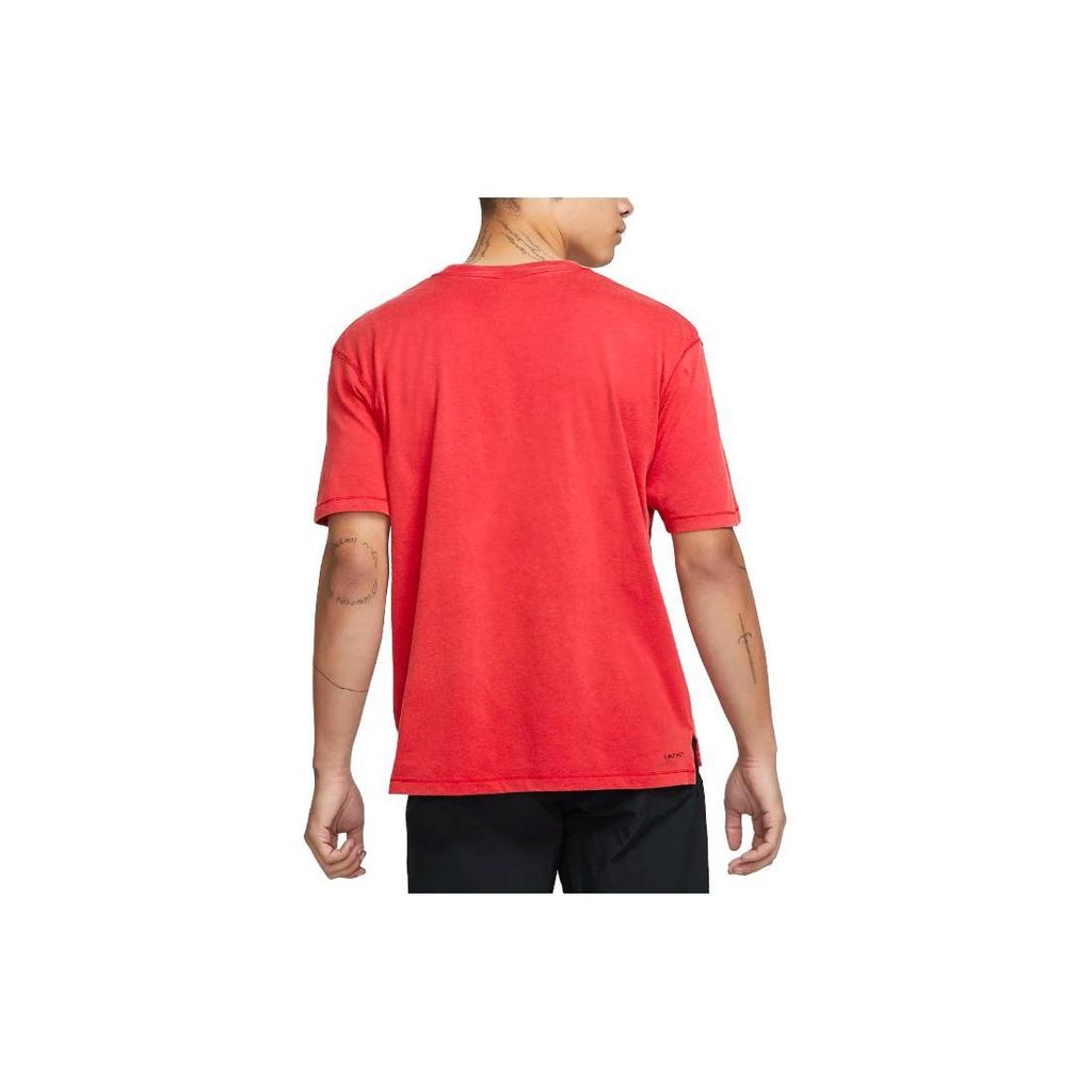 Jordan T Shirts Men's Red Crew Neck Moderate Straight Fit DH8920-687
