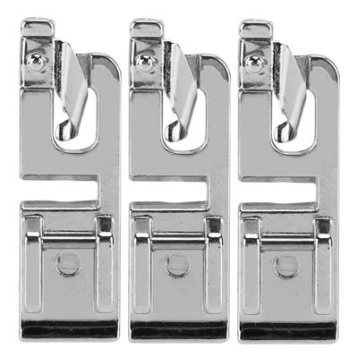 3 Pièces Pied Ourleur Couture Haute Performance Durable Anti-Rouille Jeu de Pieds Presseurs pour Babylock White