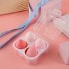 Sada Beauty Blenderů bez latexu: Houbičky na make-up ve tvaru kapky s úložným boxem - 4 houbičky s vysokou elasticitou