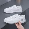 2025 popular spring breathable lightweight single shoes non-slip wear-resistant flat baseplate shoes students casual versatile little white shoes wom