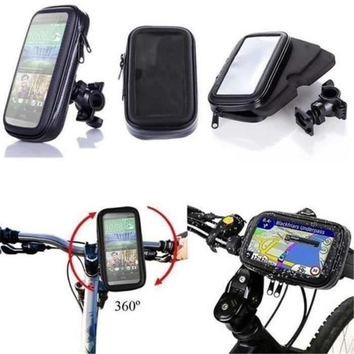 Motorcycle Phone Holder, Bicycle Phone Holder with Waterproof Case for All Types of Smartphones Up To 5.5 COSKF33075