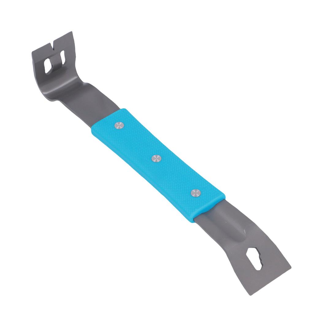 Nail Puller Tool Woodworking Mini Pry Bar Universal Stainless Steel Crowbar Blue with Handle