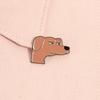 Meme Face Dachshund Enamel Pin Funny Sarcastic Dog Brooch Annoyed Pet Lapel Badge Jewelry Accessories Gifts For Friends