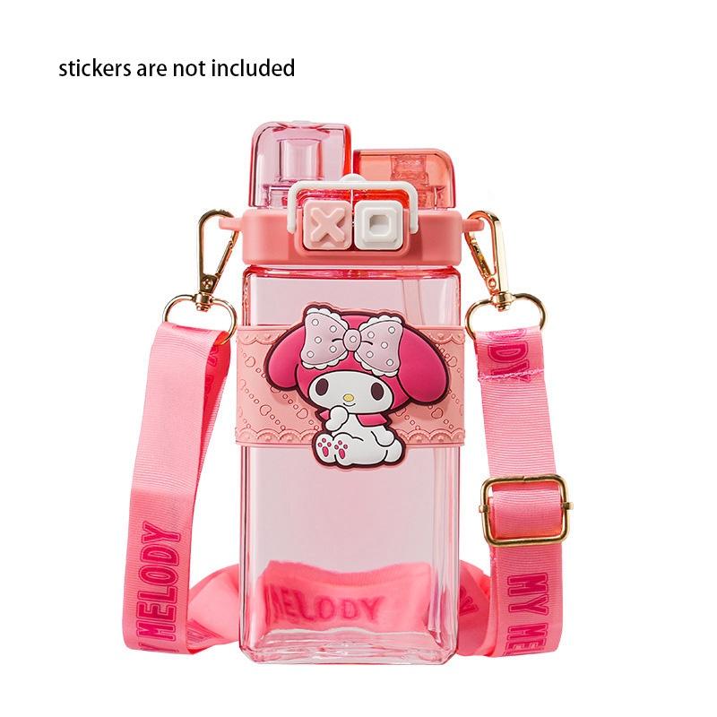 Wysokiej jakości butelka na wodę dla dzieci Kuroko na lato z pięknym wzorem i podwójną słomką