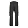 Men Pants with Multi Pockets Drawstring Elastic Waist Wide Leg Loose Cargo