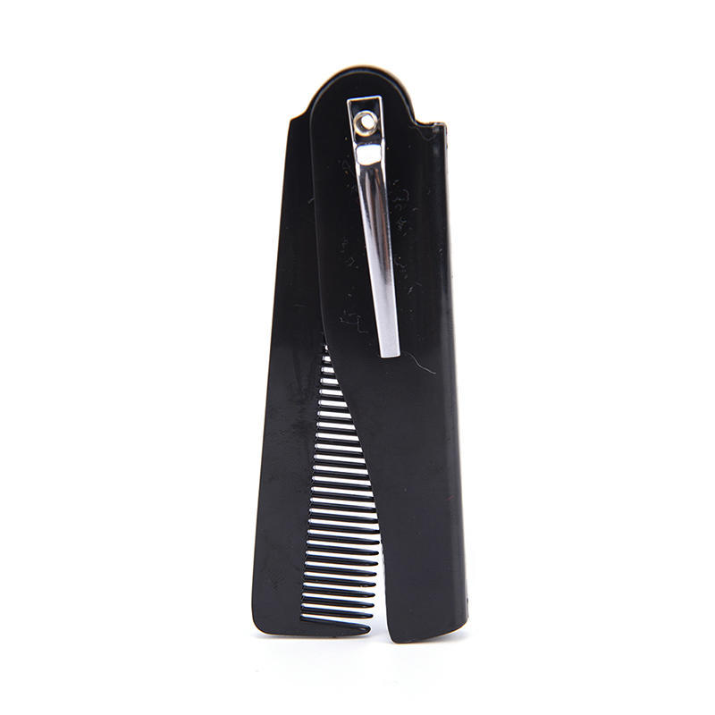 1Pc Foldable Hair Comb Pocket Clip Hair Moustache Beard Comb Hair Styling Tool