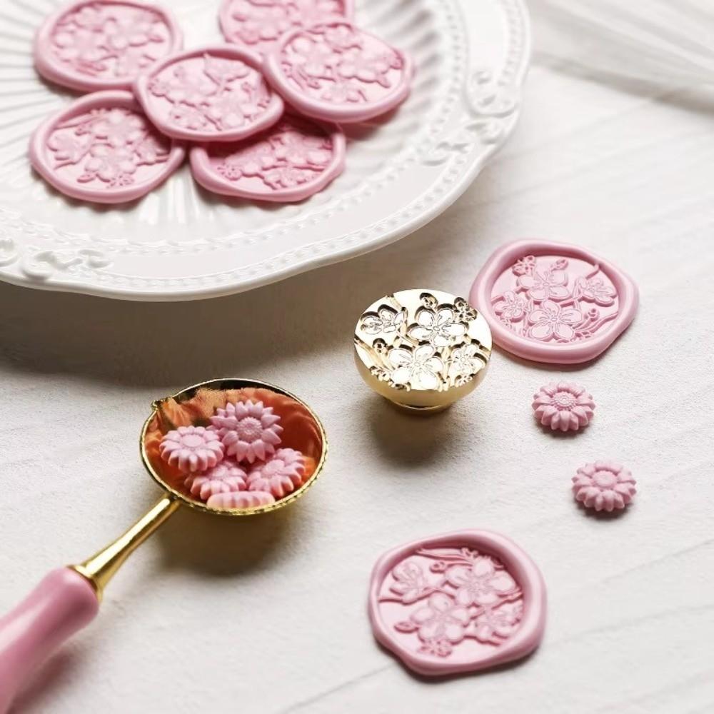 Round Scrapbooking Sealing Wax Brass Sealing Wax Stamp Head  Gift Packaging Cards