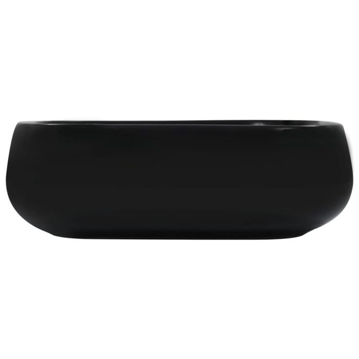 Lavabo Rectangulaire en Céramique Noir - VIDAXL - 44,5 x 39,5 x 14,5 cm - A poser - Peut servir d'ornement