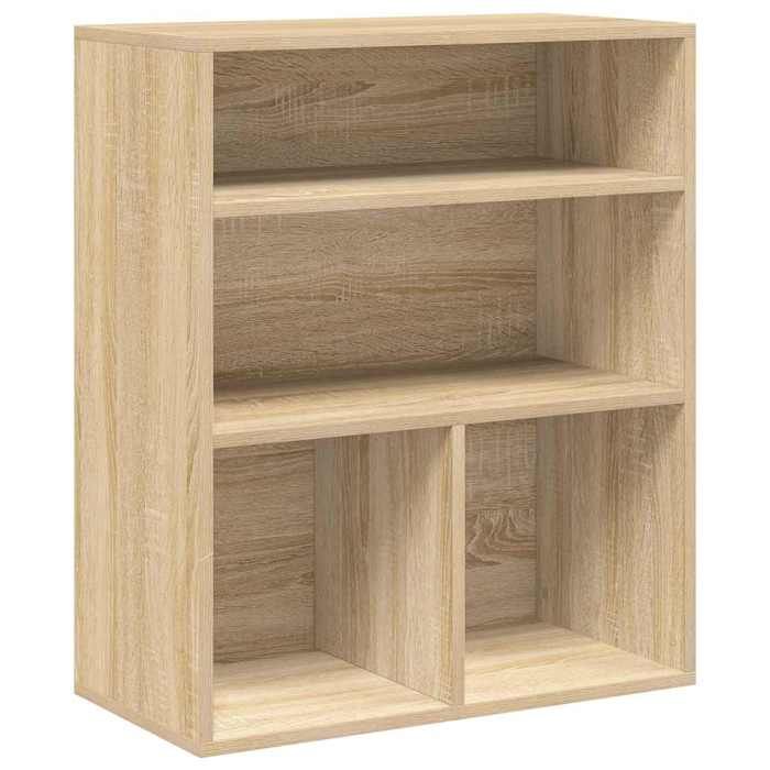 VidaXL Bibliothèque chêne sonoma 60x30x71,5 cm bois d'ingénierie, armoire de rangement, étagère de rangement, unité de 860312