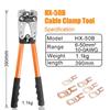 Cable Crimping Pliers 6-50mm²/AWG 10-1/0 Tube Terminal Crimper Hex Crimp Tool Battery Cable Lug Cable Hand Tools
