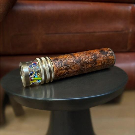 Płynny Kalejdoskop Czyste Prezenty Projektanta Mody - Pryzmatyczny Grawerowany Kalejdoskop