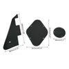 1Ply Black/Yellow Electric Guitar Pickguard Pick Guard Scratch Plate with Bracket and Screws for LP Style Guitar Parts