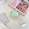 Cute Earphone Bag Plaid Mini Makeup Bag Multifunctional Floral Organizer Bags  Student