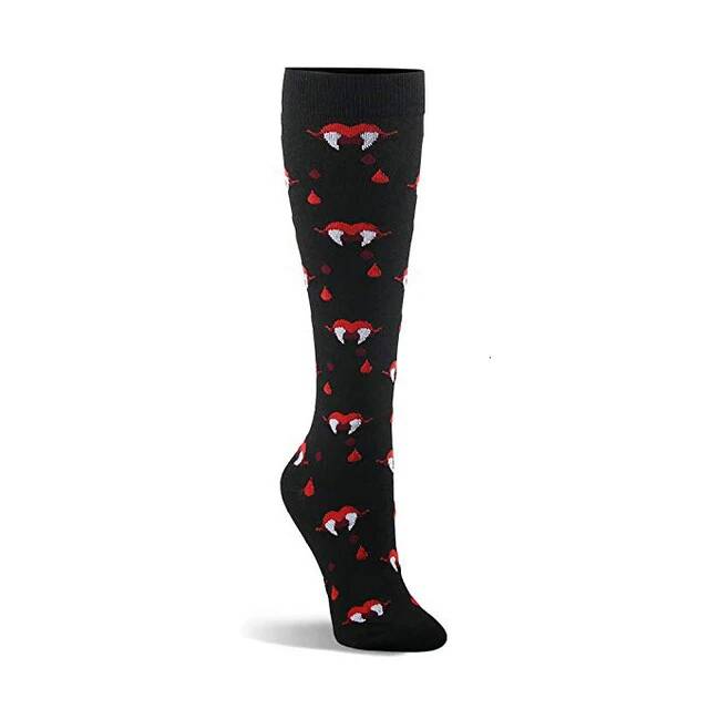 Photos - Compression Garment Compression Socks Women Men Outdoor Sports Halloween Series Animals Flamingo Shark Monkey Cat Bones Pressure Elastic Stockin