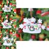 Adorable Resin Snowman Family Christmas Wreath Decorative Snowflake Holiday Ornament