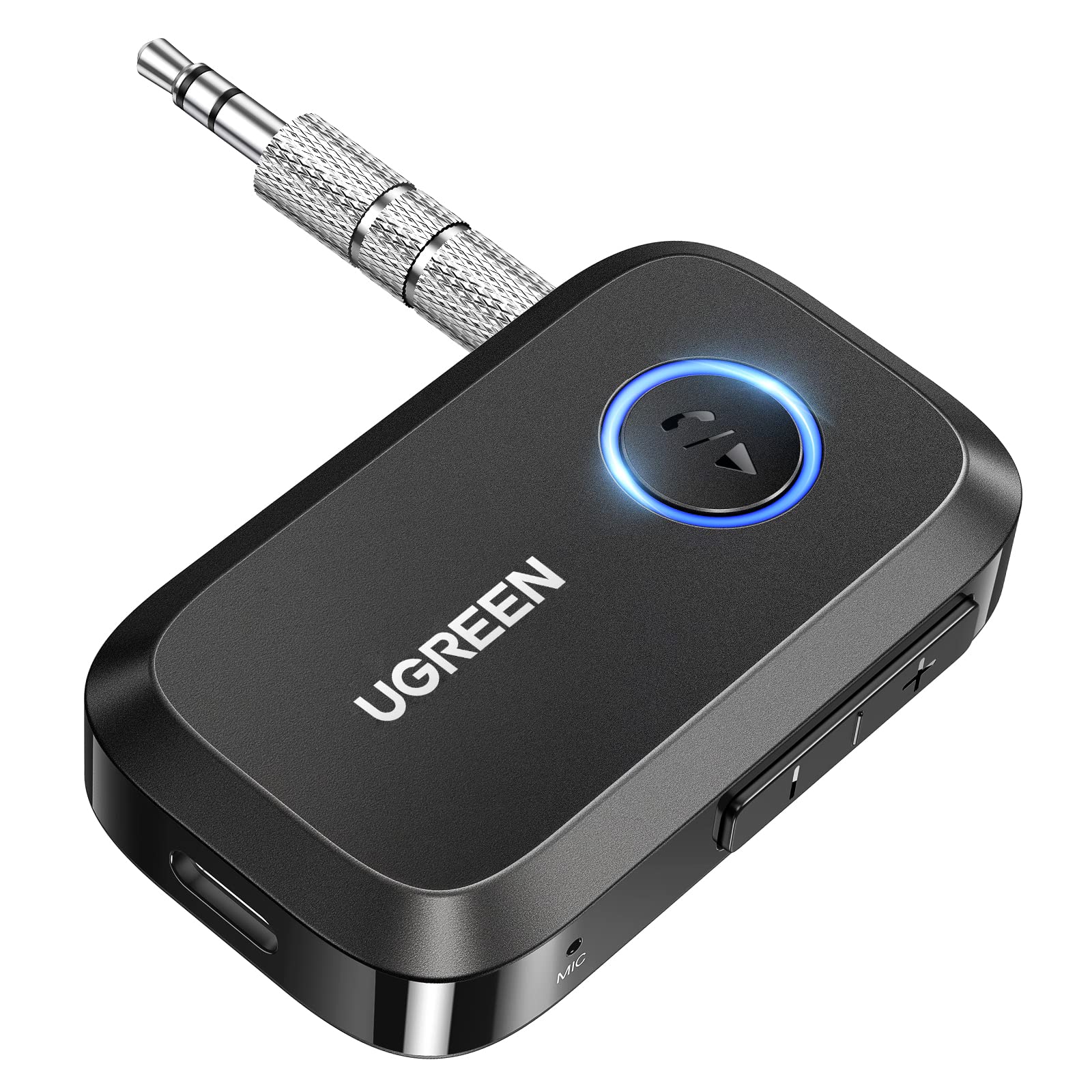 

UGREEN Bluetooth Автомобільний Автомобільний Компонент 15M Зв язок Чорний Сертифікація 5.3 Приймач, 3.5мм Приймач, SBC/AAC, Аудіо, AUX, iPhone, Android, Стерео, чорний