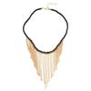 Tassel Necklace - European & American Cross-border Jewelry with Exaggerated Pendant, Niche Rice Bead, Clavicle Chain for Women