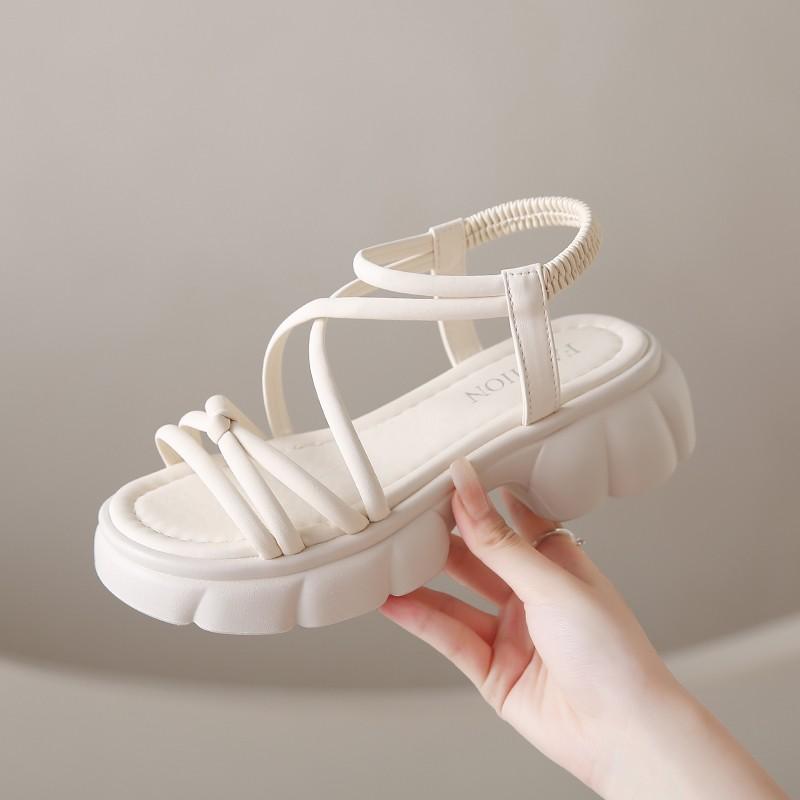 Women New High Quality Intertwined Strip Women's Sandals Peep Toe Platform Casual Sandals for Women Plus Size Sandals