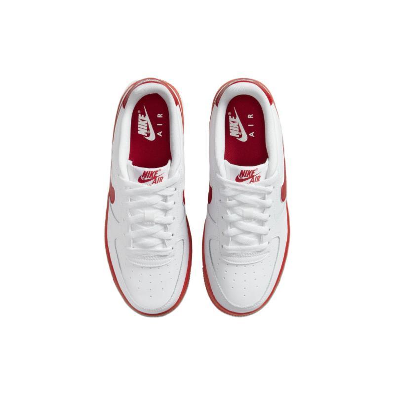 Nike Air Force 1 Low White Red Midsole GS Sneakers CV7663-102