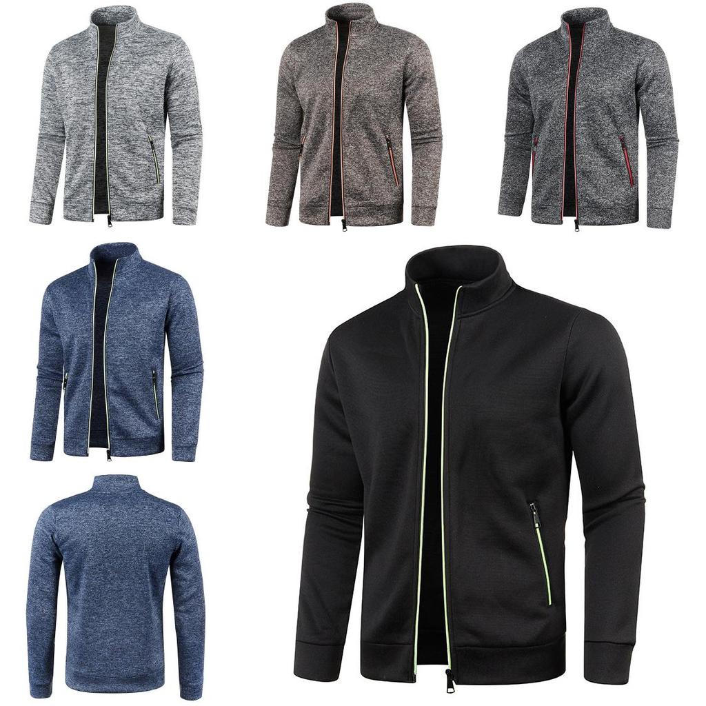 Mens Winter Knit Hoodie With Full Zipper And Fleece Lining For Casual Urban Wear