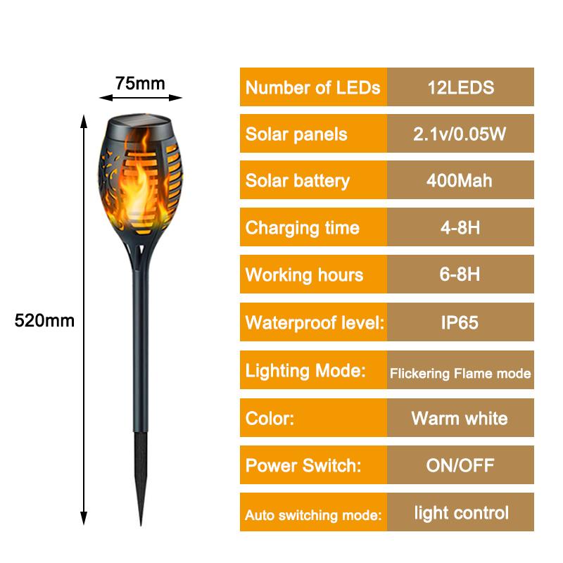 1 Stück Outdoor Solarbetriebene LED Wasserdichte Garten Dekorative Lichter, Hof Balkon Kanalbeleuchtung
