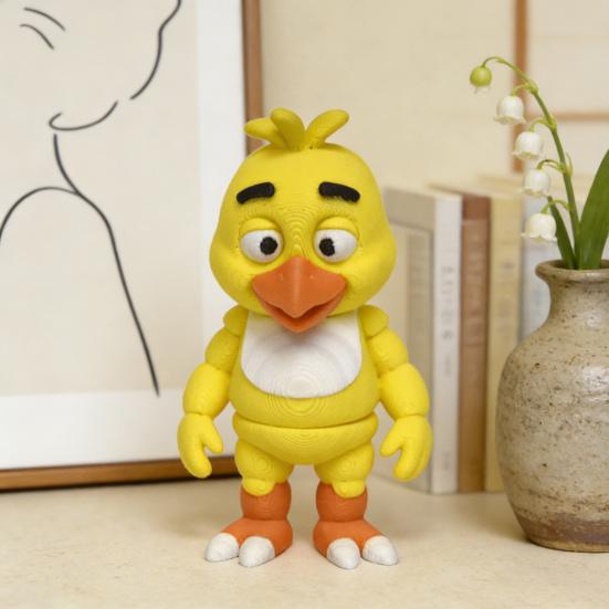 3D Printed Desktop Figurine Articulated Anime Figure with Movable Joints Collectible Gifts for Home Office Tabletop Decor