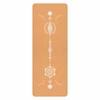 Natural Cork Rubber Yoga Mat Custom Printed Chakra Pattern Non Slip Sweat Absorbent Fitness Pilates Exercise Pad Home Gym Mat