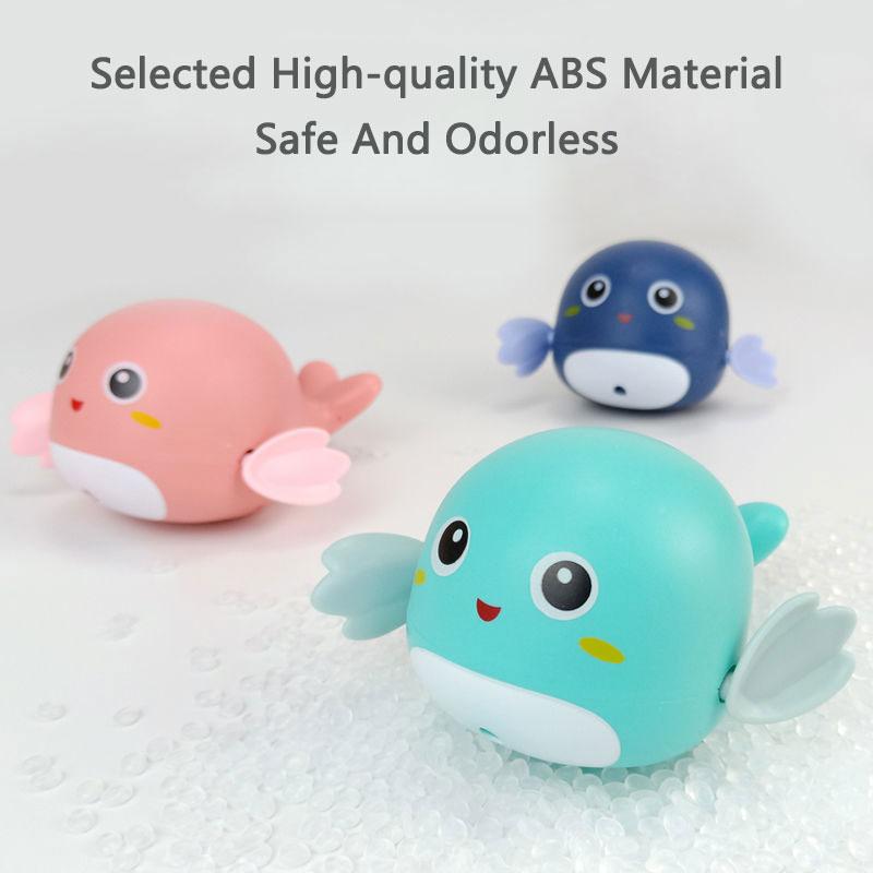 Summer Kids Bath Toys Clockwork Clownfish & Dolphins Swimming Water Play Set Classic Beach Fun Educational Toy for Baby Children