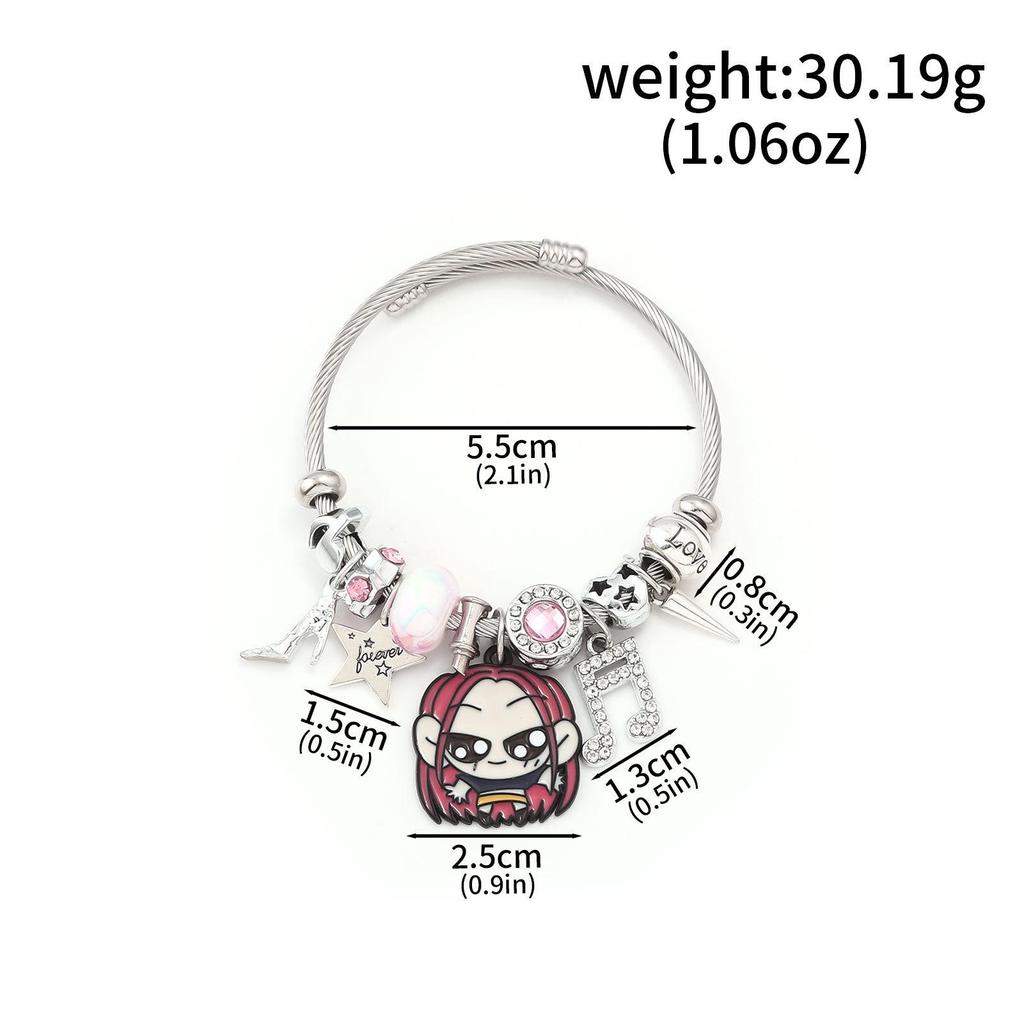Anime K-POP Dämonenjägerin Anhänger Perlen DIY Armband
