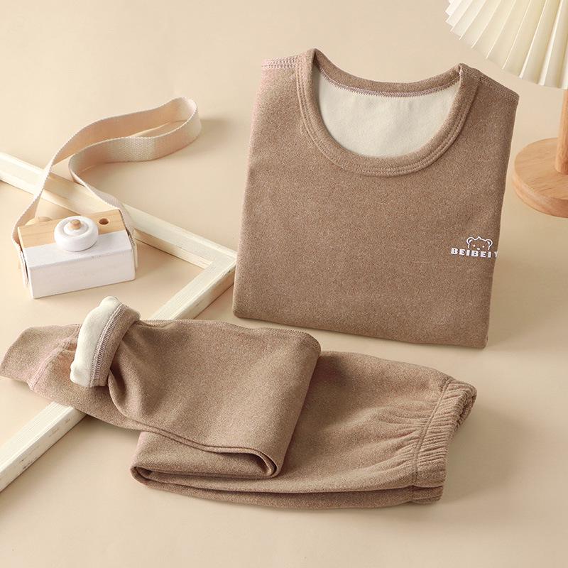 

Детский осенний комплект нижнего белья: Базовые штаны для мальчиков и девочек 150cm кофейный