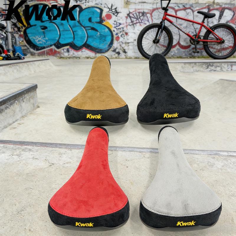 BMX Wildleder Sattel: Bequeme, Verdickte Doppelschienen-Sitzbank für Dirt Jump Bikes mit kleinen Rädern