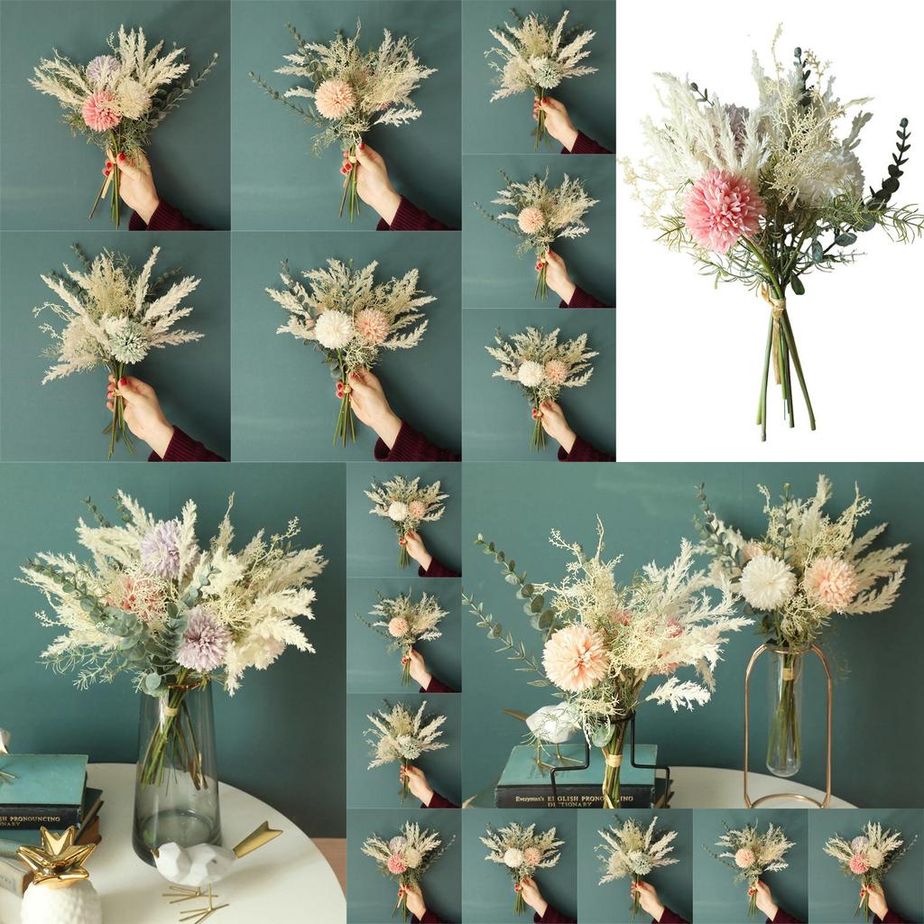 Stunning Dandelion Eucalyptus Hybrid Bouquet Ideal For Weddings And Home Decoration
